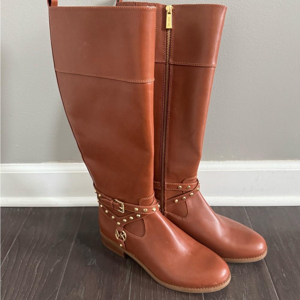 Michael Kors Tan Over the Knee Boots
